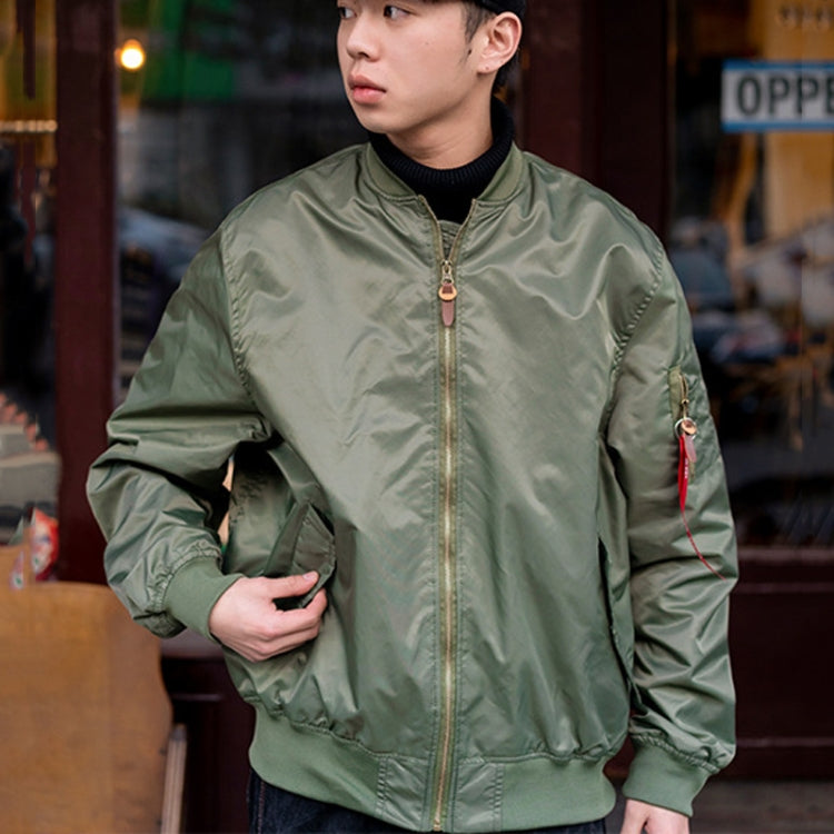 Spring Autumn Thin Man Jacket Loose Nylon Baseball Clothing, Size: M
