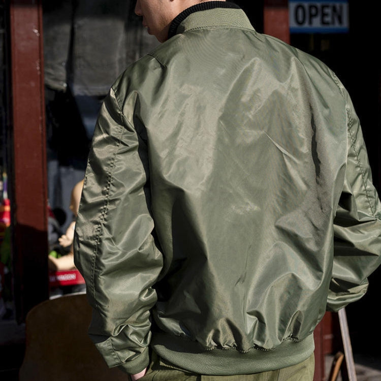 Spring Autumn Thin Man Jacket Loose Nylon Baseball Clothing, Size: M