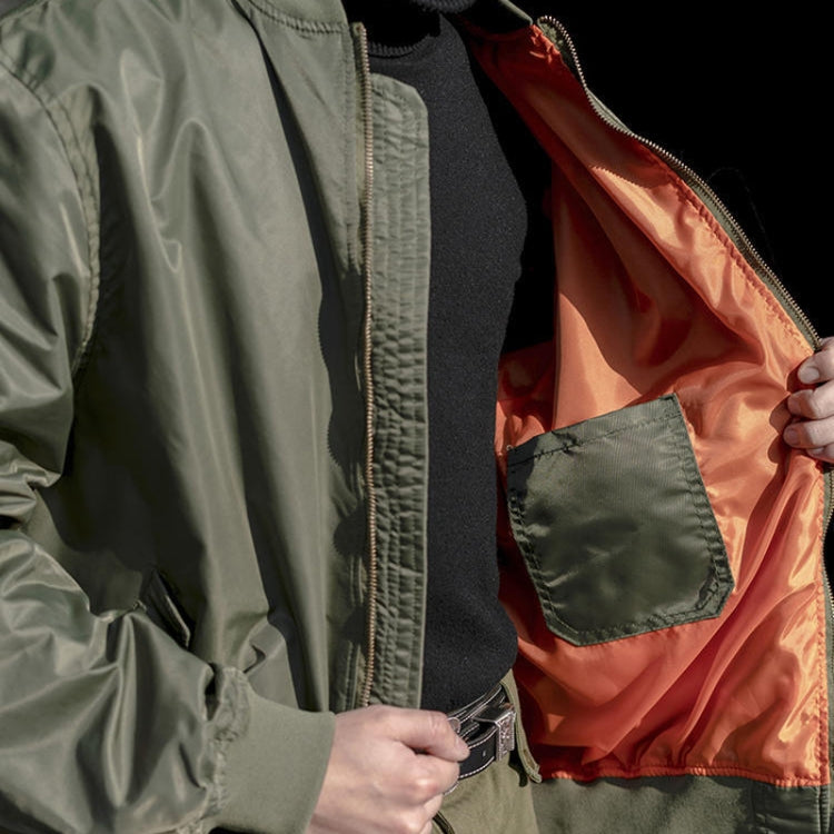 Spring Autumn Thin Man Jacket Loose Nylon Baseball Clothing, Size: M