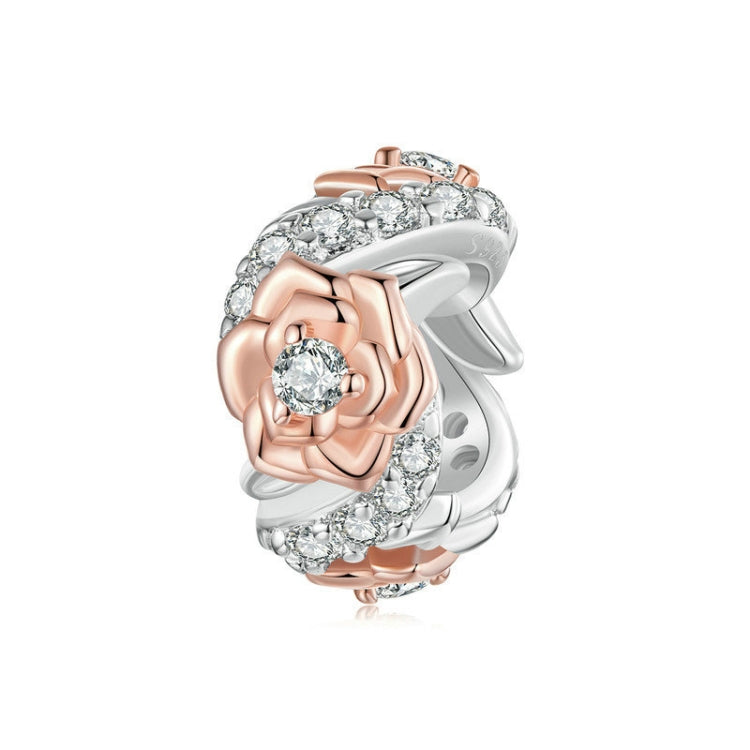 S925 Sterling Silver Rose Bracelet DIY Beaded Accessories - BSC1010
