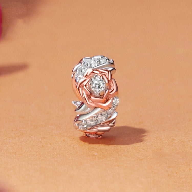 S925 Sterling Silver Rose Bracelet DIY Beaded Accessories - BSC1010