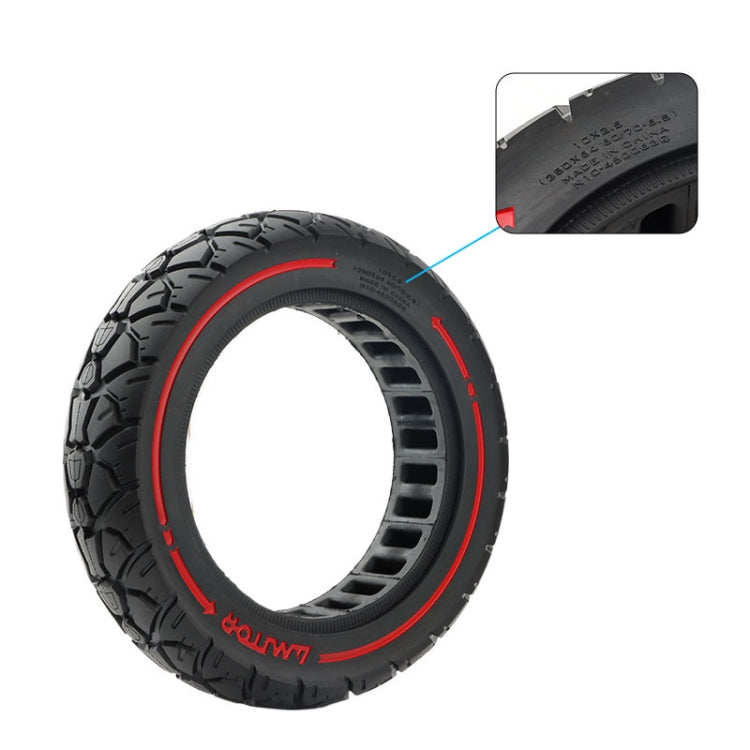AIMITE 10 inch 45mm Slot Scooter Universal Anti-Blast Anti-skid Shock Absorption Off-road Tire - Red Line