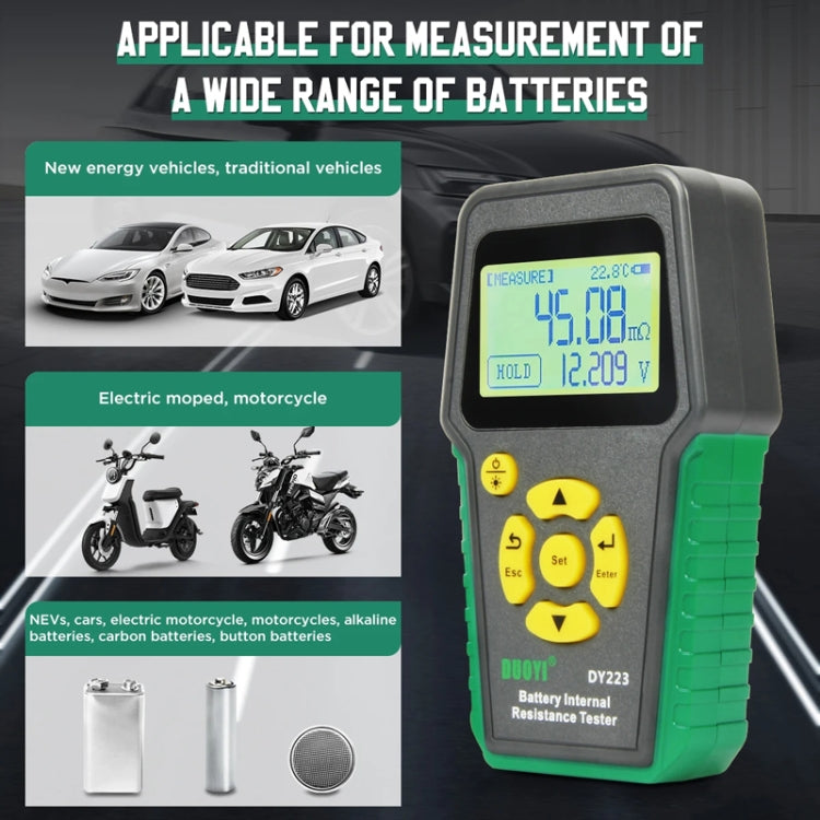 DUOYI DY223 Electrical Vehicle Voltage Testing And Fault Diagnostic Instrument - Test Clip+Guage Pen+Clip Base