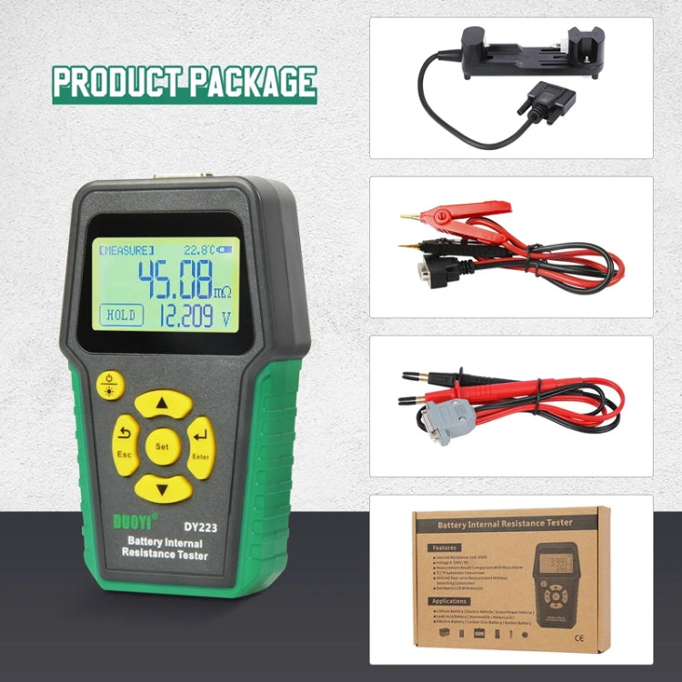 DUOYI DY223 Electrical Vehicle Voltage Testing And Fault Diagnostic Instrument - Test Clip+Guage Pen+Clip Base