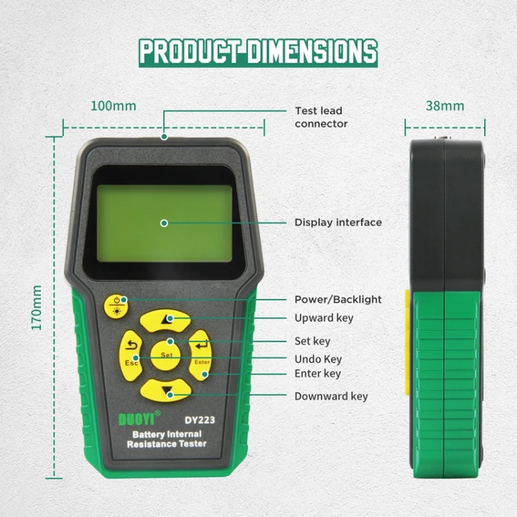 DUOYI DY223 Electrical Vehicle Voltage Testing And Fault Diagnostic Instrument - Test Clip+Guage Pen+Clip Base