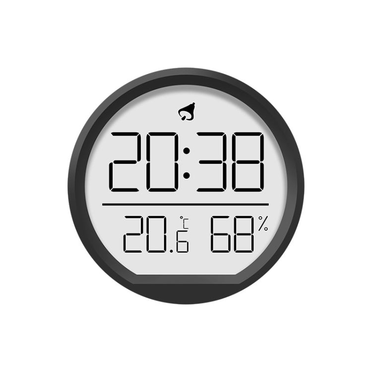Slim Magnetic Thermometer And Hygrometer Clock Home Wall-Mounted Electronic Clock