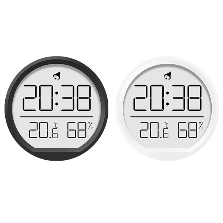 Slim Magnetic Thermometer And Hygrometer Clock Home Wall-Mounted Electronic Clock