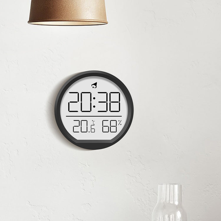 Slim Magnetic Thermometer And Hygrometer Clock Home Wall-Mounted Electronic Clock