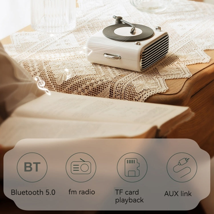 YJQ-D10 Portable Desktop Retro Vinyl Record Player Bluetooth Speaker