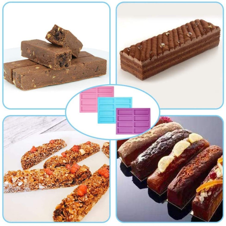 8 Grids Rectangular Silicone Handmade Soap Mould DIY Aromatherapy Mould