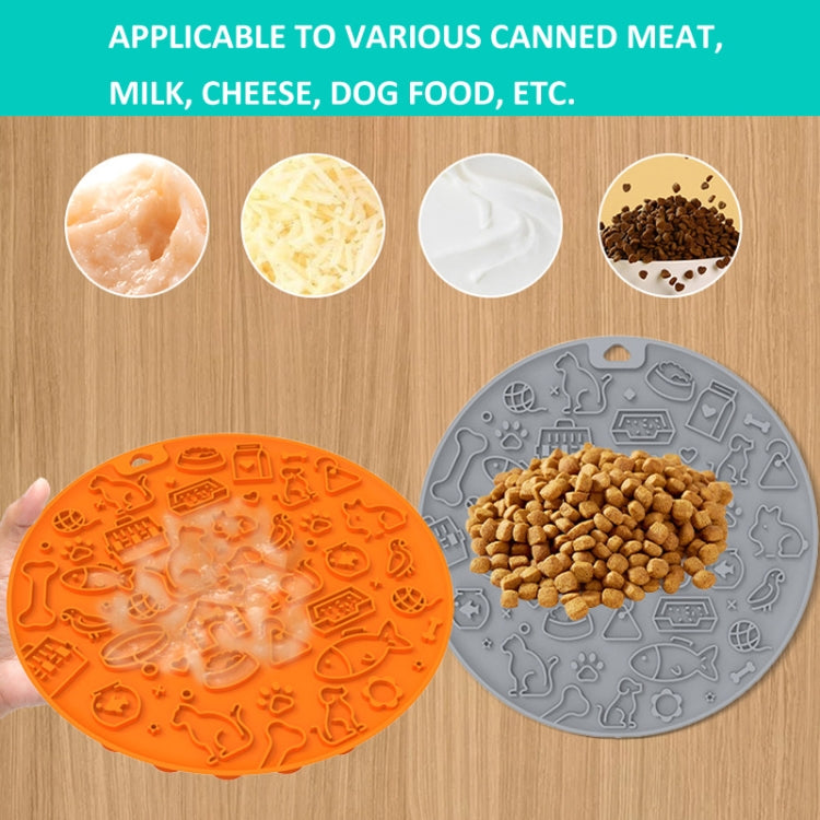 7 Inch Pet Licking Mat with Suction Cups Non-Slip Slow Feeding Mat for Dogs & Cats