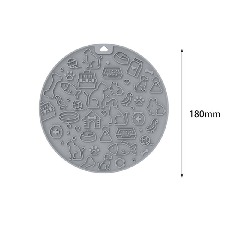 7 Inch Pet Licking Mat with Suction Cups Non-Slip Slow Feeding Mat for Dogs & Cats