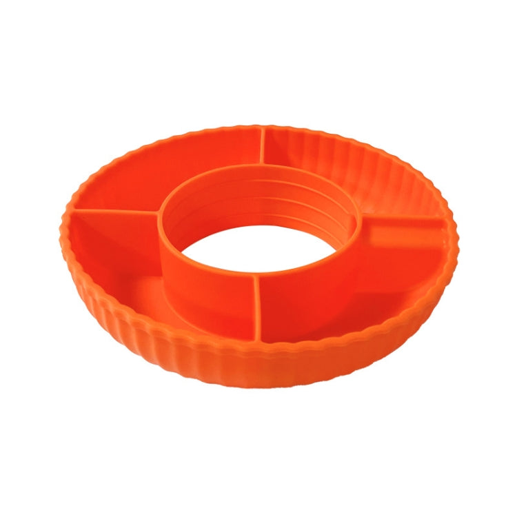 For Stanley Quencher 40oz Tumbler With Handle Snack Tray Silicone Reusable Snack Container - Orange