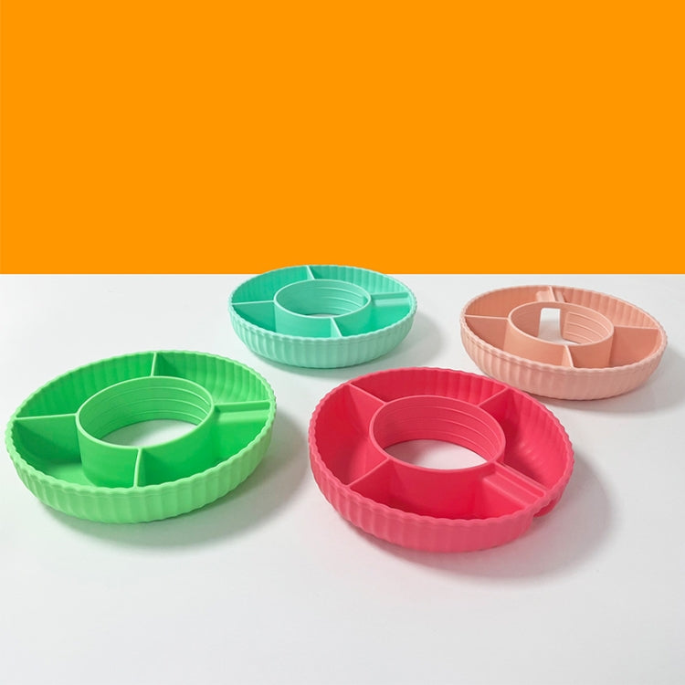 For Stanley Quencher 40oz Tumbler With Handle Snack Tray Silicone Reusable Snack Container - Orange