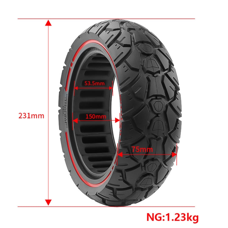 AIMITE 10 x 3 53.5 Card 255 x 80 And 80 / 65-6.5 Electric Scooter Universal Off-Road Tire - Red