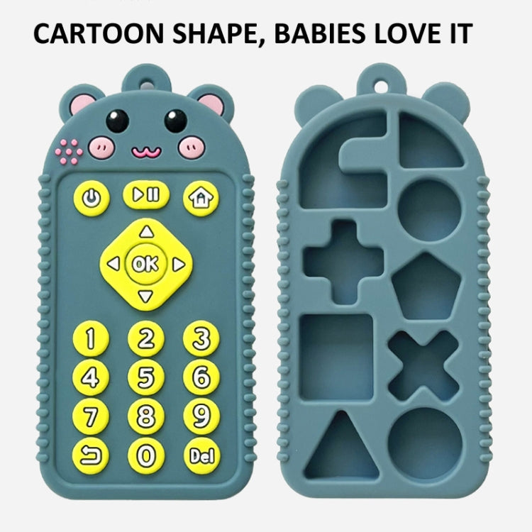 Cartoon Reomte Baby Teething Toys Silicone Baby Teether for Newborn Toddlers Infants, Style: Puppy Green