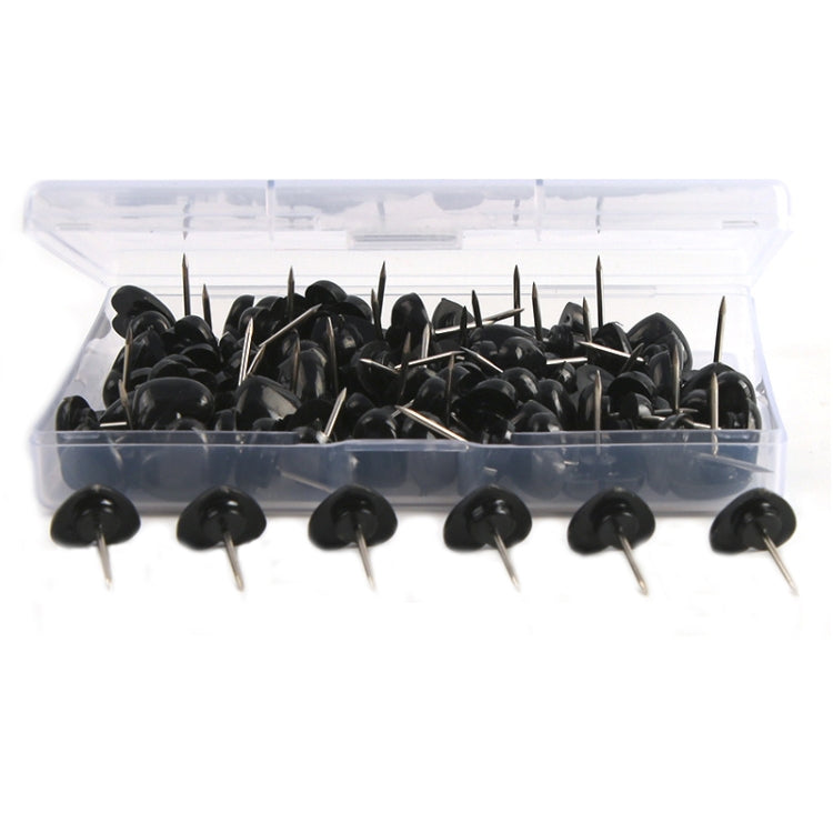 100pcs /Box 7.9x5.8x3cm Love Plastic Studs DIY Office School Colorful Pins