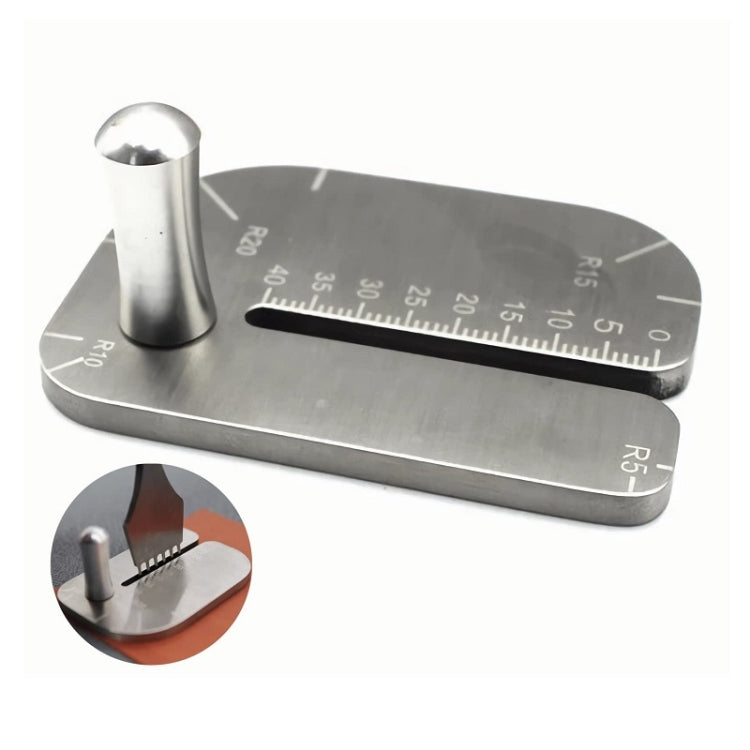 Stainless Steel Leather Plucking Chopper DIY Handmade Punching Auxiliary Tool - PGGJ166