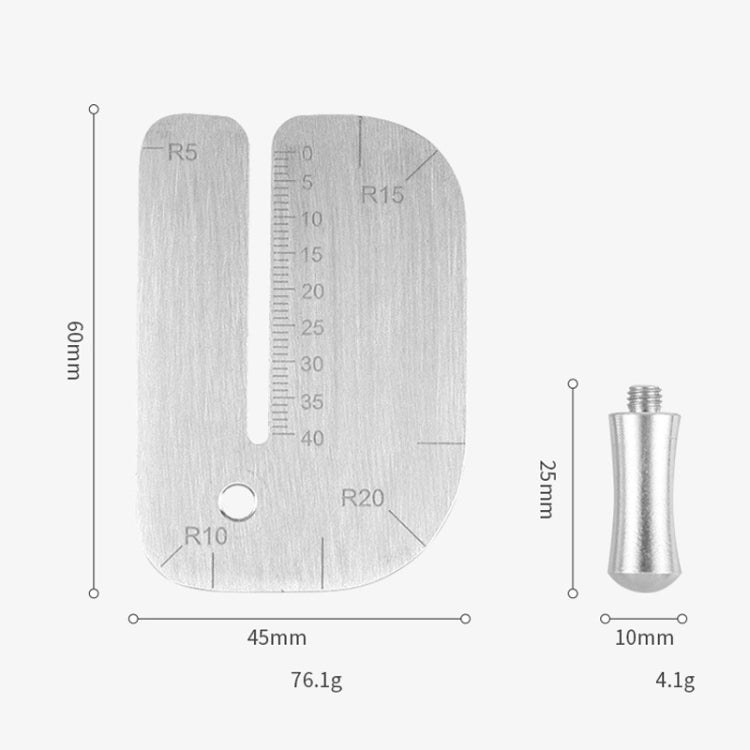 Stainless Steel Leather Plucking Chopper DIY Handmade Punching Auxiliary Tool - PGGJ166