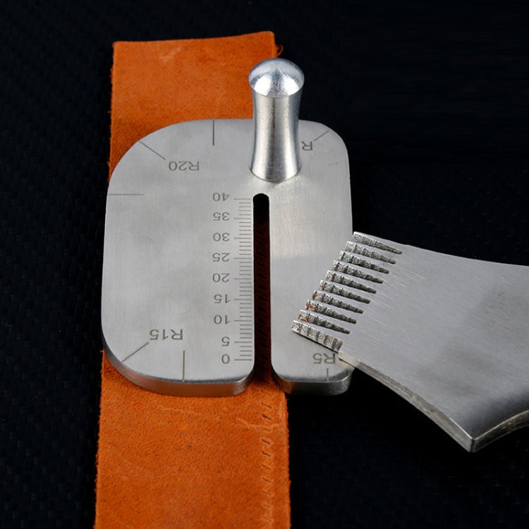 Stainless Steel Leather Plucking Chopper DIY Handmade Punching Auxiliary Tool - PGGJ166