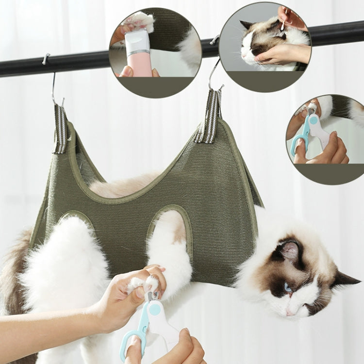Multifunctional Anti-scratch Pet Grooming Fixed Bag Cat Bathing Tools, Size: S