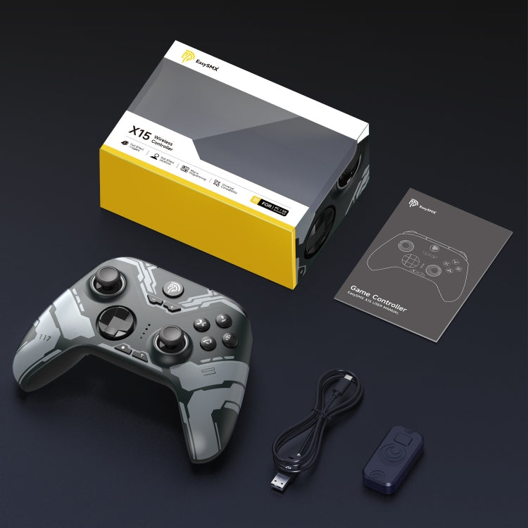 EasySMX X15 Hall Joystick Trigger RGB Wireless Gamepad