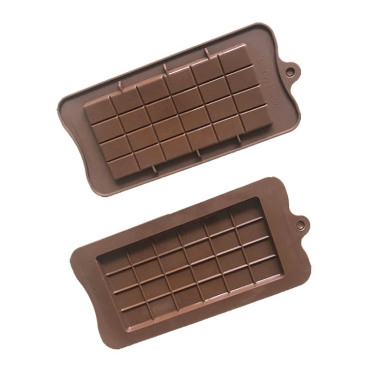 Full Plate Silicone Chocolate Block Mould High Temperature Resistant Baking DIY Mold - Chocolate Color