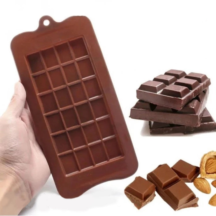 Full Plate Silicone Chocolate Block Mould High Temperature Resistant Baking DIY Mold - Chocolate Color