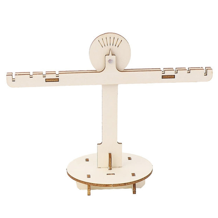 Homemade Balance Scale Kit Children Wooden Assembly Educational Toy Science Lever Teaching Aids