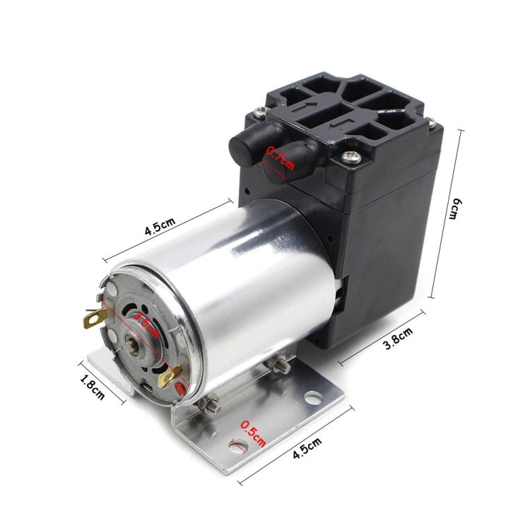 12V 5L/Min 65-120kpa Negative Pressure Vacuum Pump With Stand - Z512-604-3000N