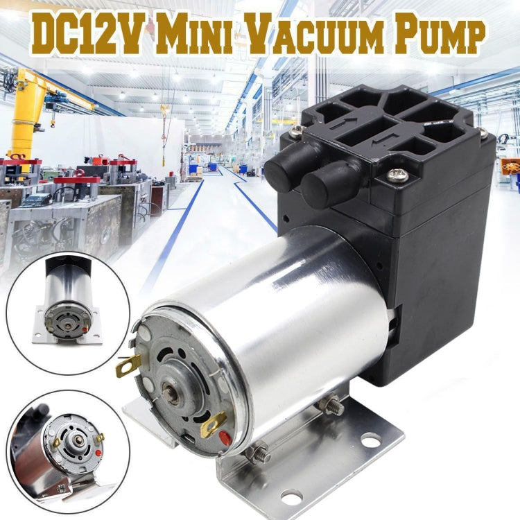 12V 5L/Min 65-120kpa Negative Pressure Vacuum Pump With Stand - Z512-604-3000N