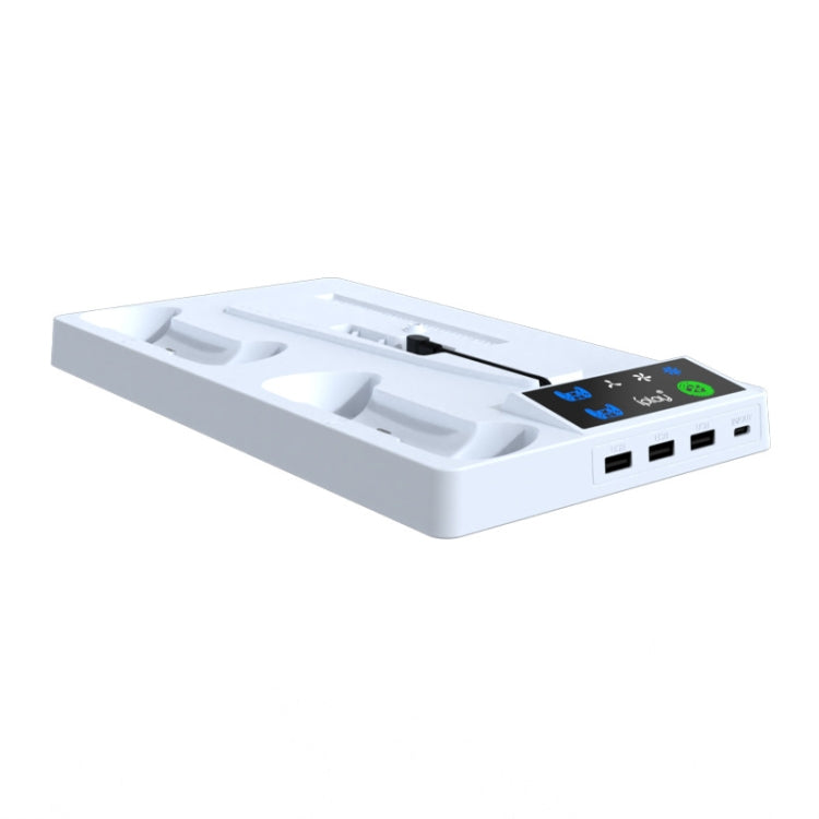 For PS5 Slim iplay HA-8006 Console Multifunctional Cooling Dock Handle Dual Charging Stand Handle Headphone Organizer