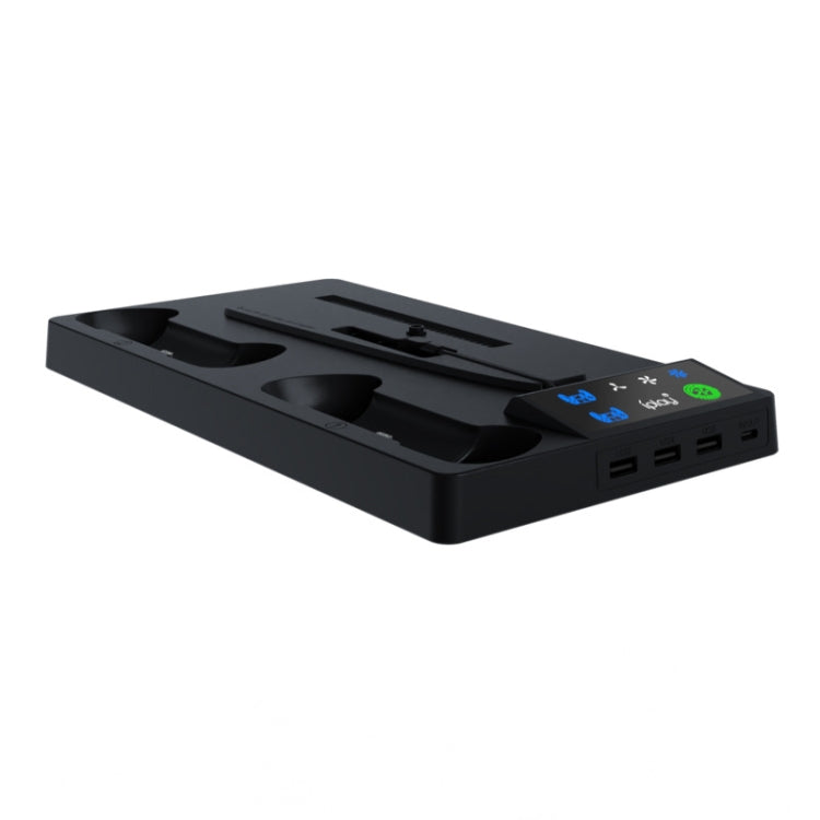 For PS5 Slim iplay HA-8006 Console Multifunctional Cooling Dock Handle Dual Charging Stand Handle Headphone Organizer
