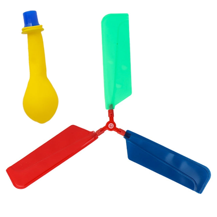 Homemade Propeller Balloon Helicopter Pupils Manual DIY Science Technology Invention Toy