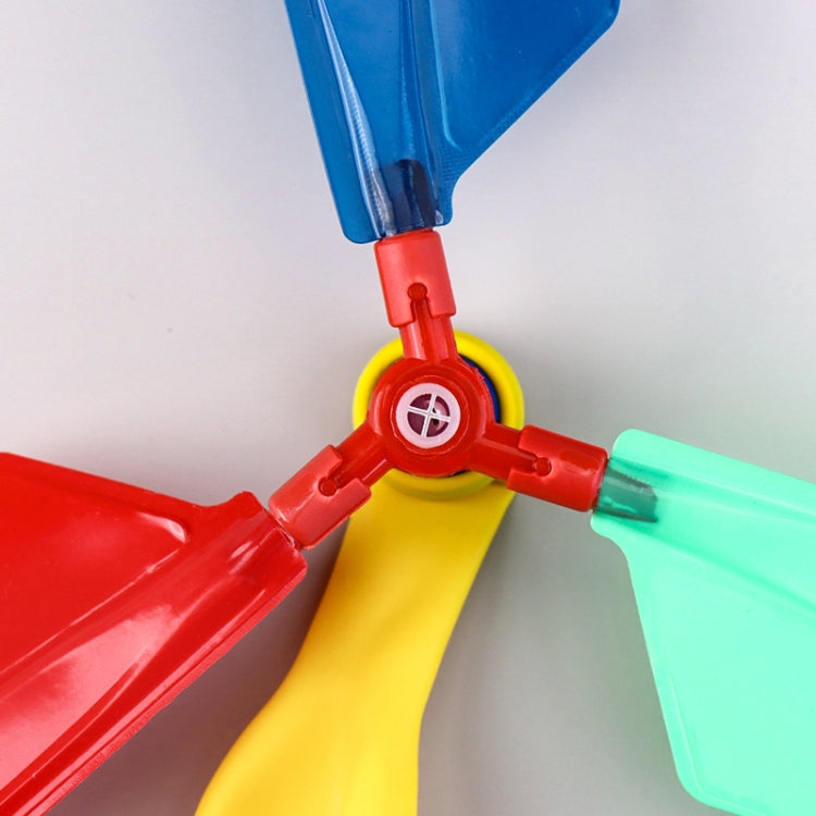 Homemade Propeller Balloon Helicopter Pupils Manual DIY Science Technology Invention Toy