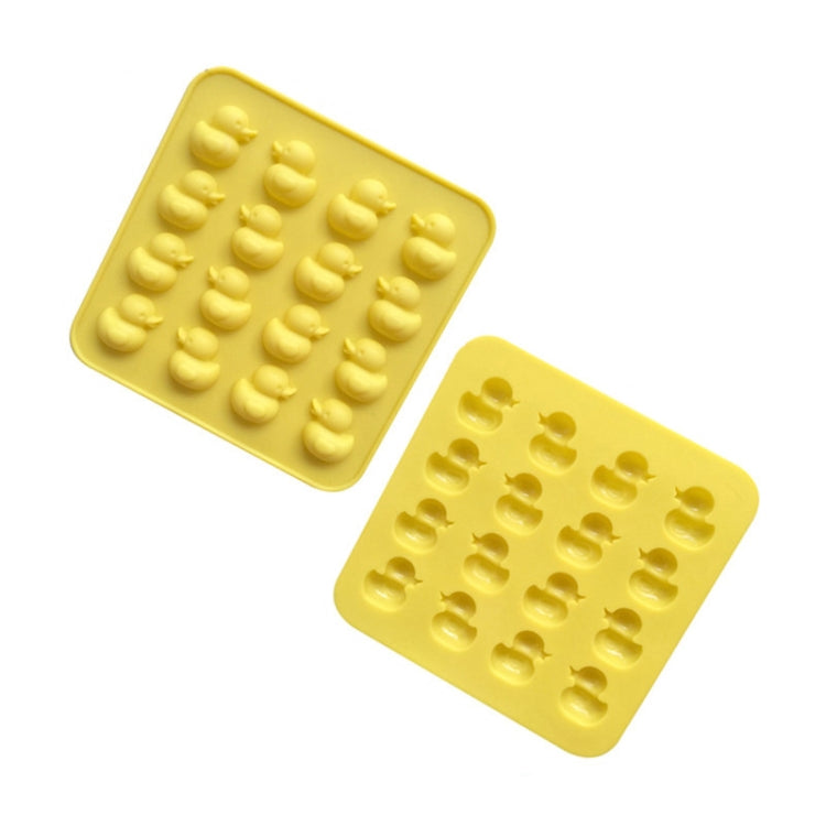 Cute Yellow Duck Silicone Chocolate Mould Fire Lacquer Wax Mold - Yellow