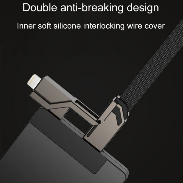 Mechatronic 4 In 1 Charging Cable Cell Phone Fast Charging Data Cords, Length: 1m