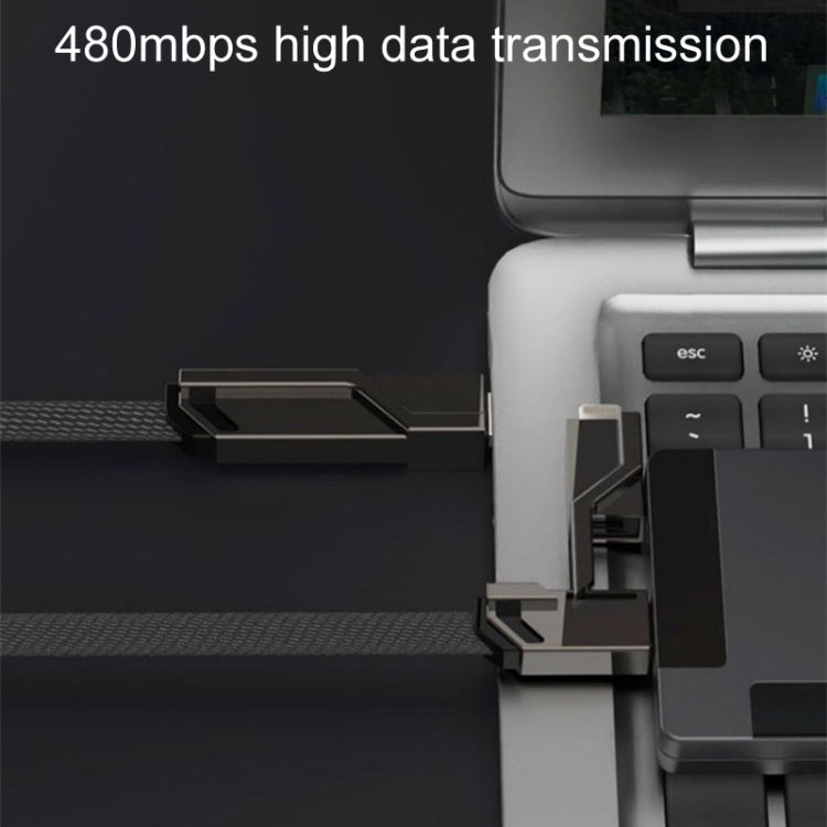 Mechatronic 4 In 1 Charging Cable Cell Phone Fast Charging Data Cords, Length: 1m