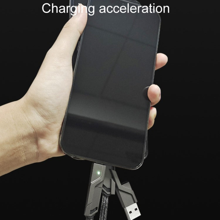 Mechatronic 4 In 1 Charging Cable Cell Phone Fast Charging Data Cords, Length: 1m