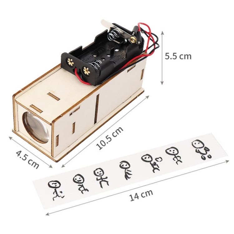 DIY Children Homemade Slide Projector Pupils Educational Toy Science Experiment Equipment