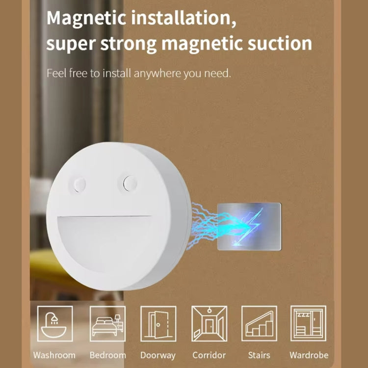Smart Sensor Night Light Magnetic Wireless Aisle Light - White