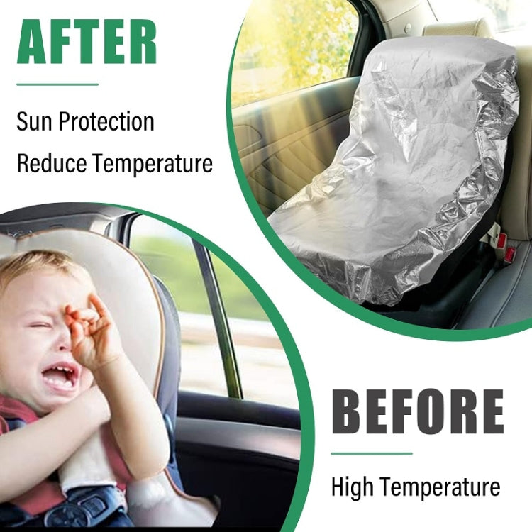 50x90cm Universal Baby Safety Seat Sunshade Dustproof Cover - Silver