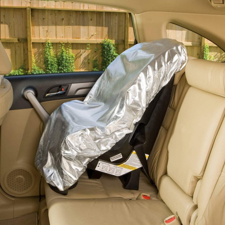 50x90cm Universal Baby Safety Seat Sunshade Dustproof Cover - Silver