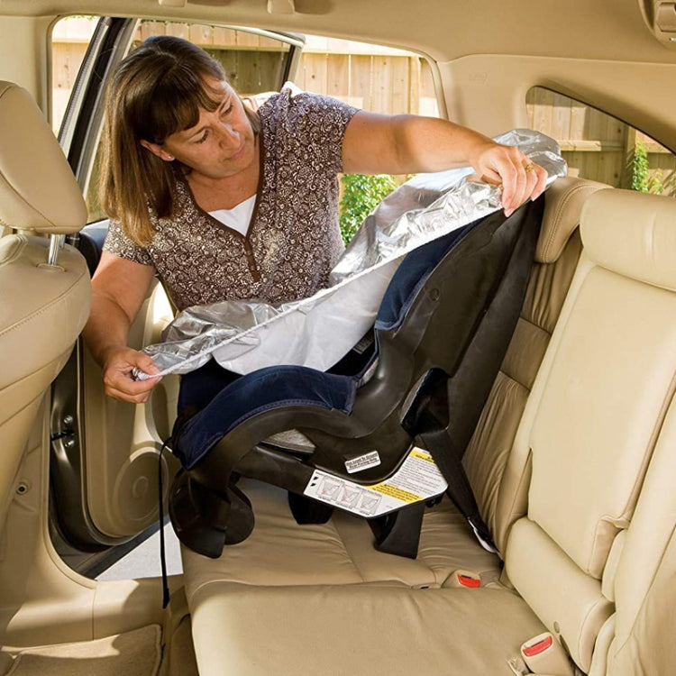 50x90cm Universal Baby Safety Seat Sunshade Dustproof Cover - Silver