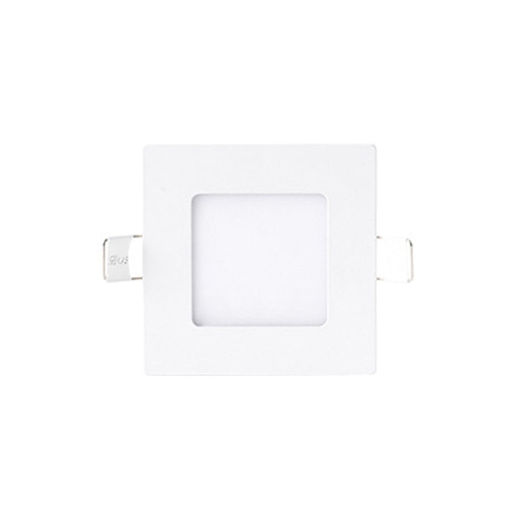 Recessed Concealed Ceiling Downlight Household Wide Voltage Thin Tube Panel Light, Model: 3W Square Opening 75mm