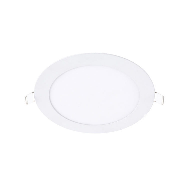 Recessed Concealed Ceiling Downlight Household Wide Voltage Thin Tube Panel Light, Model: 12W Round Opening 155mm