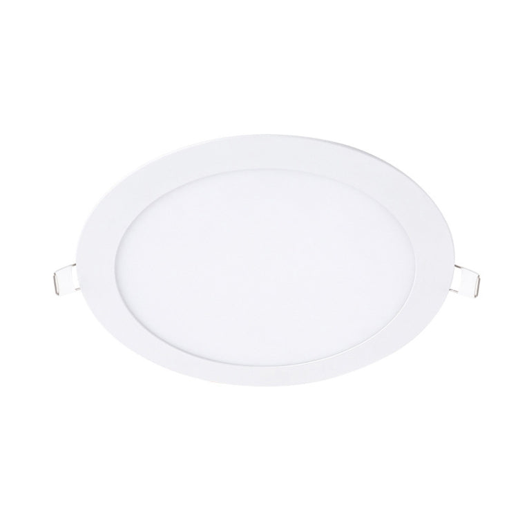 Recessed Concealed Ceiling Downlight Household Wide Voltage Thin Tube Panel Light, Model: 18W Round Opening 205mm
