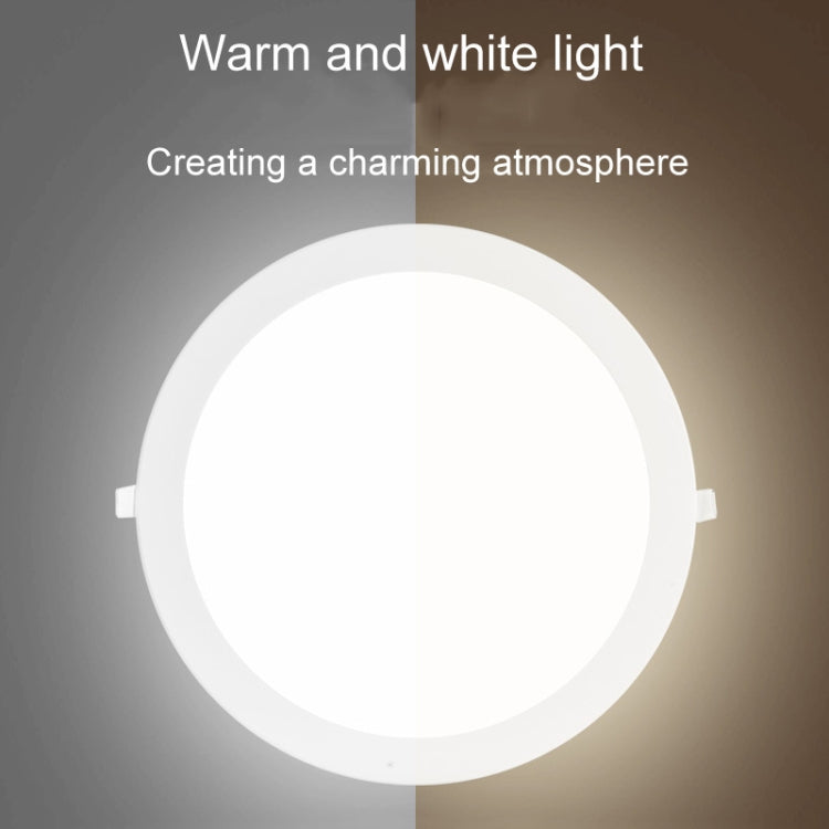Recessed Concealed Ceiling Downlight Household Wide Voltage Thin Tube Panel Light, Model: 6W Square Opening 105mm