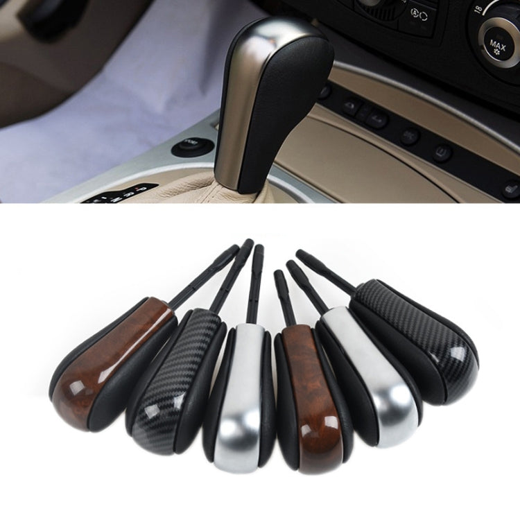 For BMW E Chassis Gear Lever Head, Universal For Left And Right Driving, Style: X1 1/3 Series Z4 Flat Head Silver
