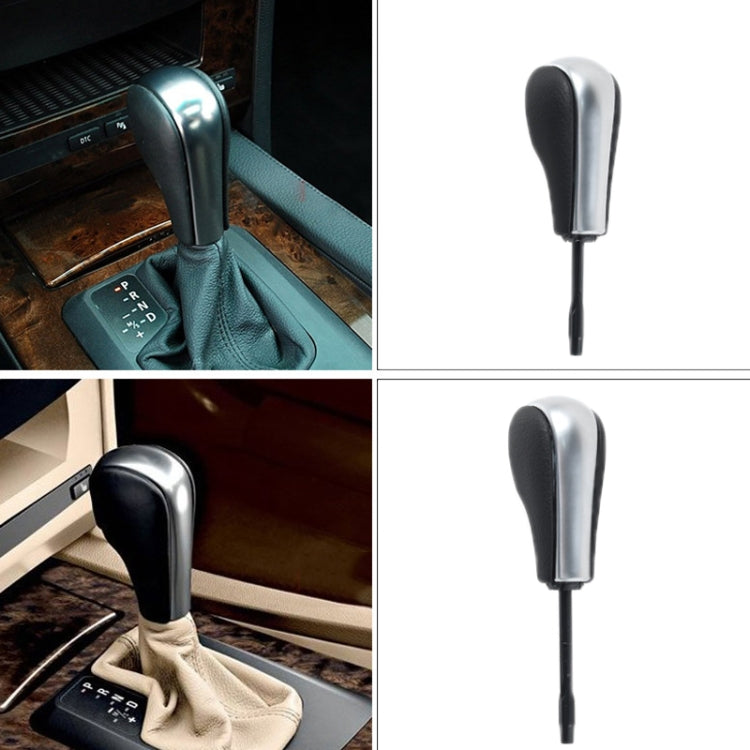 For BMW E Chassis Gear Lever Head, Universal For Left And Right Driving, Style: 1/3 Series Z4 Round Head Carbon Fiber Pattern